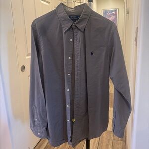 Polo by Ralph Lauren Gray Casual Button Down Shirt